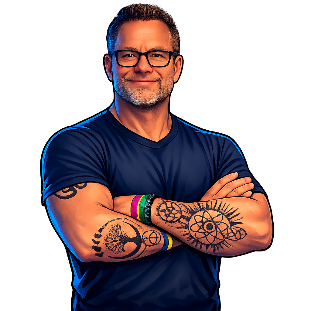 FitnessGeek Solutions founder with arms folded